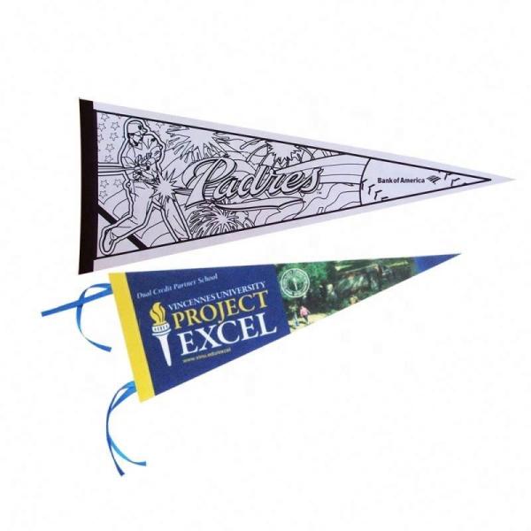 OEM Triangle Pennant Banner Eco Friendly Pennant Flag Banner With 3 Years Lifespan