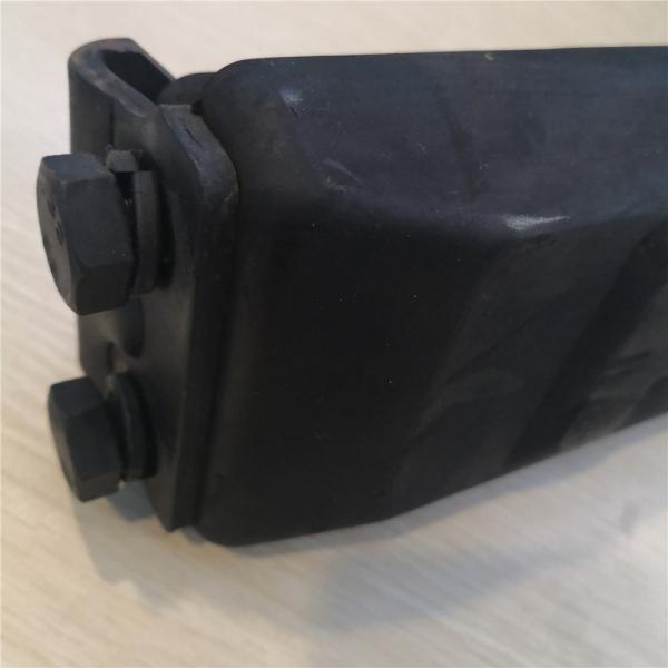 Black Rubber Steel Clip On Roadliner Track Pads For Excavators