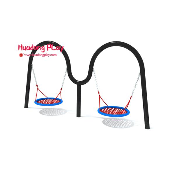 High Safety Outdoor Swing Sets Long Life Span Uv Resistant Safety - Oriented