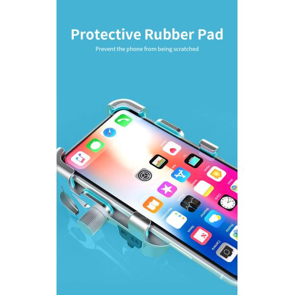 Rear Mirror Dirt Bike Phone Holder , 5V 2.5A Bmw Motorcycle Phone Mount