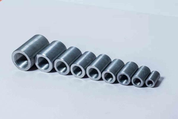 60°/75° Mechanical Rebar Couplers 12-40mm Straight Threaded Construction Materials