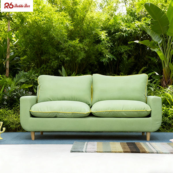 Minimalist Design Fabric Upholstered Pillows Sofa for Living Room