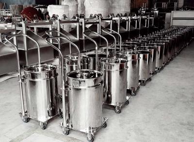 Trolley Type Stainless Steel Vat Pail 300L Food Grade Customized