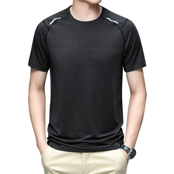 Summer Wholesale Short Sleeve Ice Thin Breathable Sports T Shirt Men