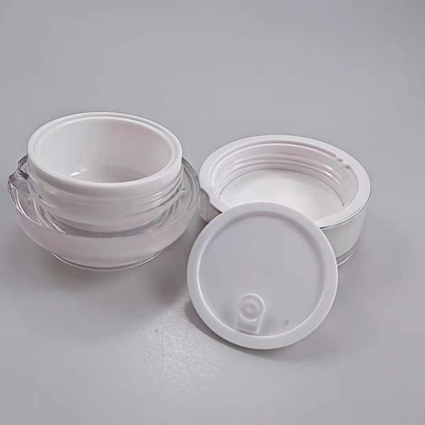 Jarrón de acrílico redondo 30 g 50 g para el embalaje de loción Tipo de sellado de tapa de tornillo