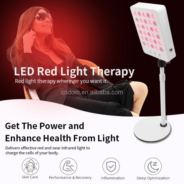24W Adjustable Red Light Therapy Beauty Device for Anti-Aging and Skin Rejuvenation
