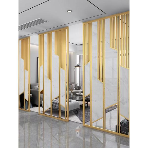 Luxury Stainless Steel Metal Screen Partition Modern Metal Partition Screen