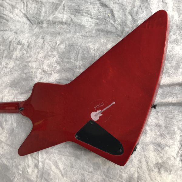 Custom Electric Guitar Wine Red Rosewood Top Covered Black Hardware Can be Customized Logo