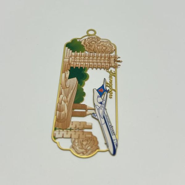 Zinc alloy bookmark,cartoon logo design book mark custom with good quality