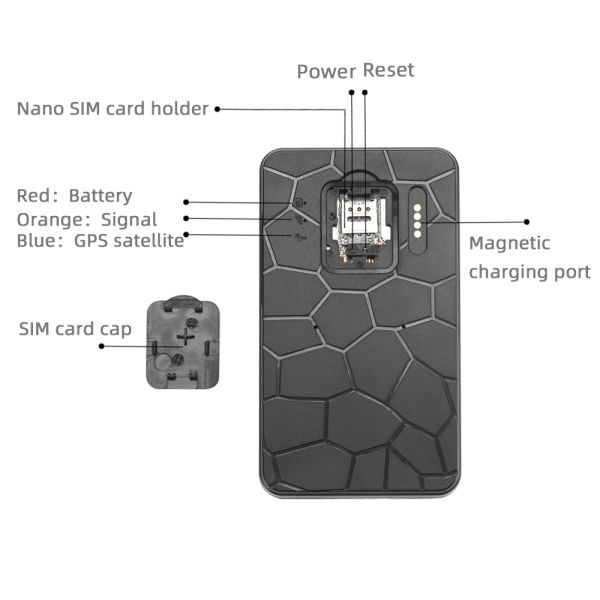 3000mah Battery 4G Listening Tracking Device with Sound Notifications and PCBA ZX905