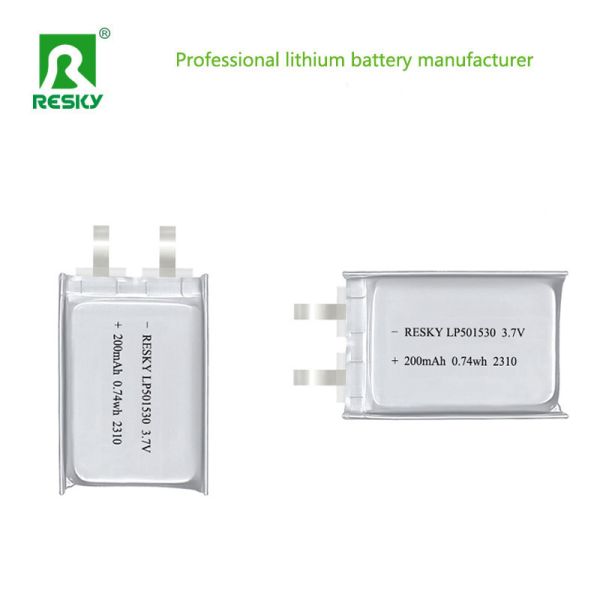 Lifepo4 Batteries 501530 200mAh 3.7v Small Rechargeable Power Lipo Li-polymer Battery Cell