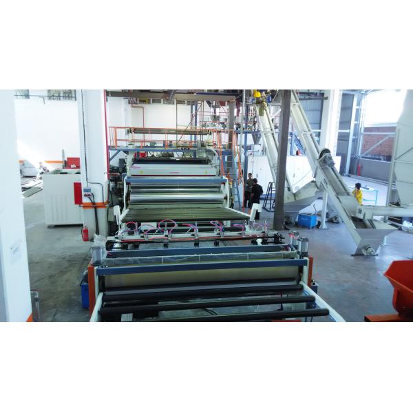 700kw HDPE Plastic Sheet Extrusion Line with Automatic Feeding System 3000kg/hr