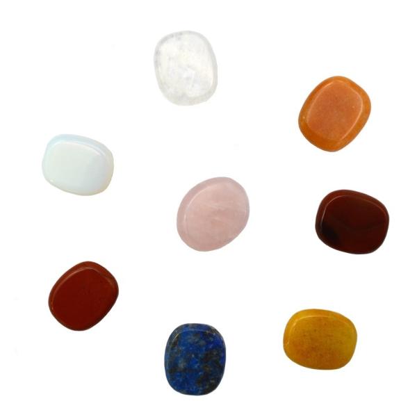 Art Collectible 2024 Natural Gemstone 7 Chakra Pendulum with Reiki Healing Purple Amethyst Crystal and Red Agate Stone Set