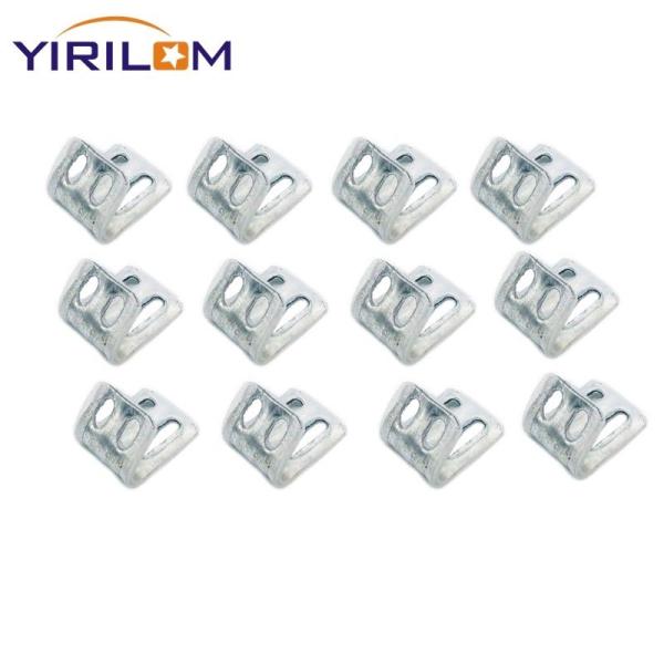 4 Holes Metal Spring Clips , Upholstery Clips For Furniture Spring Clips