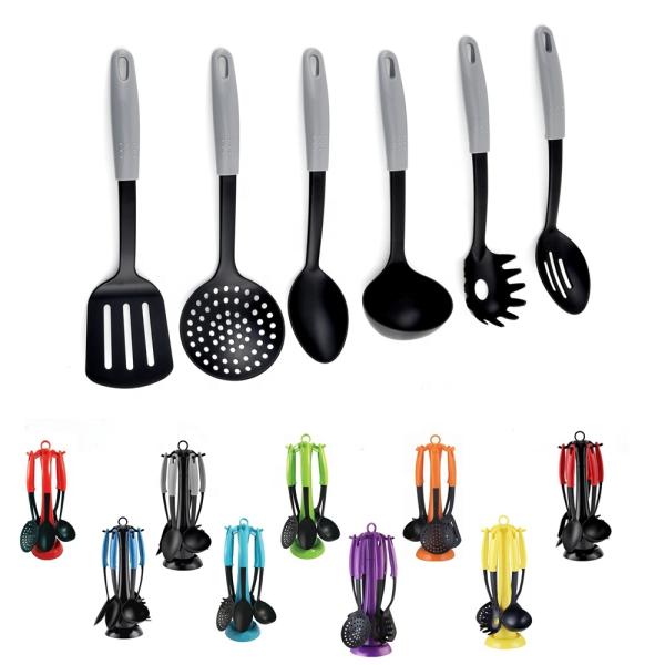 2024 Best Cookware Set Any Color Camp Kitchen Cooking Utensil Set with ABS Handle