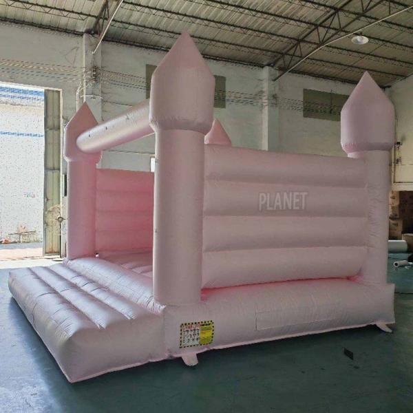 Commercial Pink Inflatable Bouncy Castle Inflatable Wedding Bouncer House For Party Rental Event