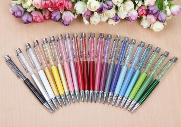 Gift promotion Twist Metal pen,unique Metal crystal ballpoint pen for lady gift