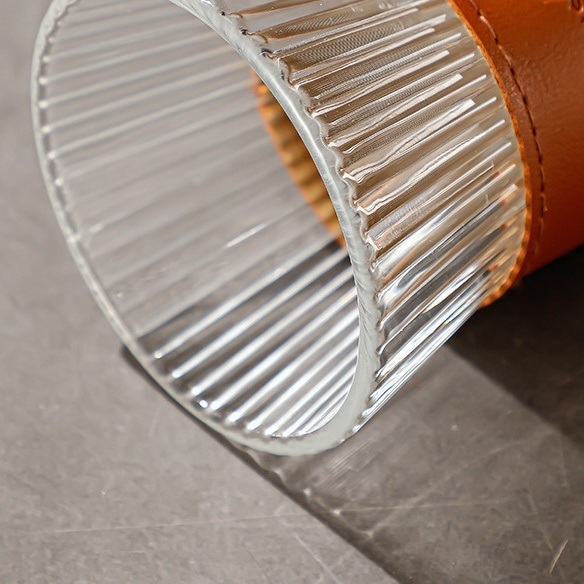 Eco-Friendly Japanese Juice Cup with Vertical Pattern and Anti-Ironing Glass