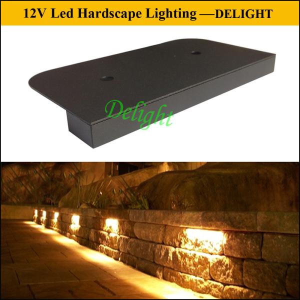 LED Hardscape Wall Light, LED Hardscape Corner Light,12V led door number Paving Wall Light
