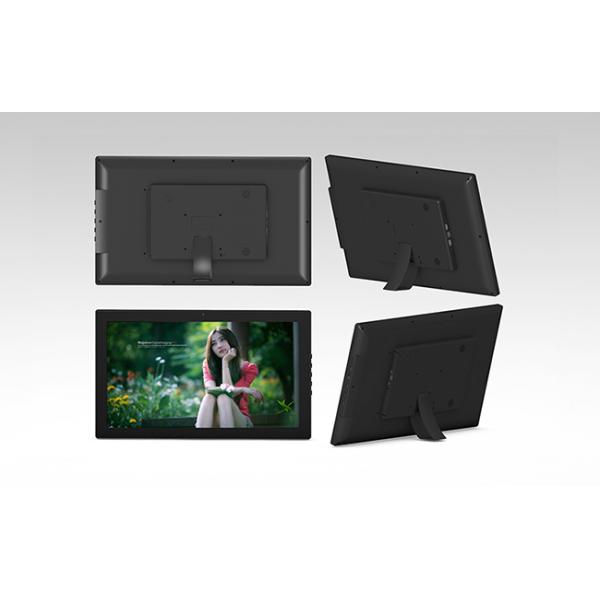 Wooden 14 Inch Battery Powered Digital Photo Frame with USB Connection