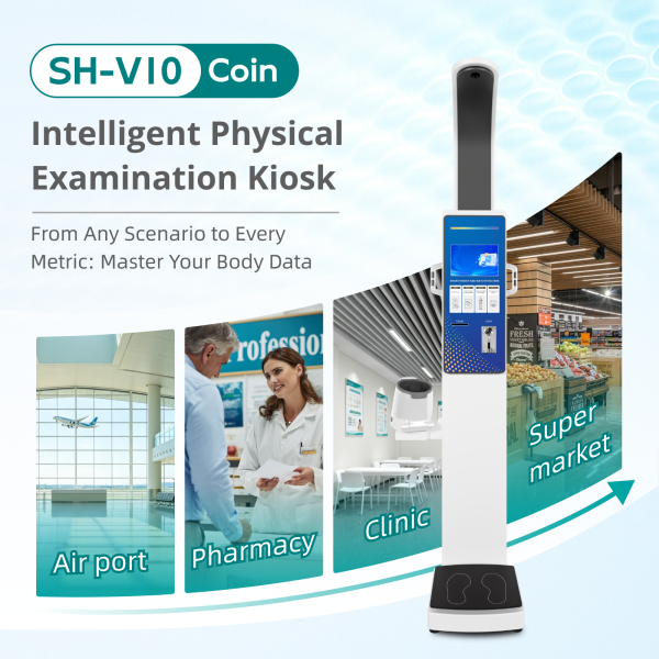 Coin Operated Scales Height Weight Vending Machine For Pharmacy Body Composition Analyzer