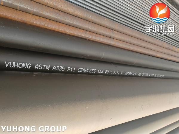 ASTM A335 P11 Alloy Steel Seamless Pipe For Overheater Economizer Length 6000mm WT 10.97mm