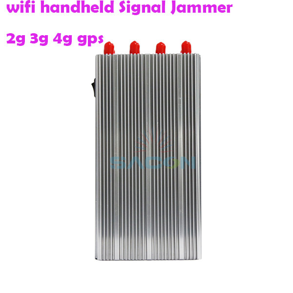 8000mAH Battery 8 Antennas Handheld GPS Signal Jammer for 2G 3G 4G Signal Blocking