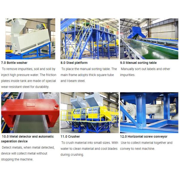 Pet Bottle Washing 3p Plastic Recycling Equipment Production Line