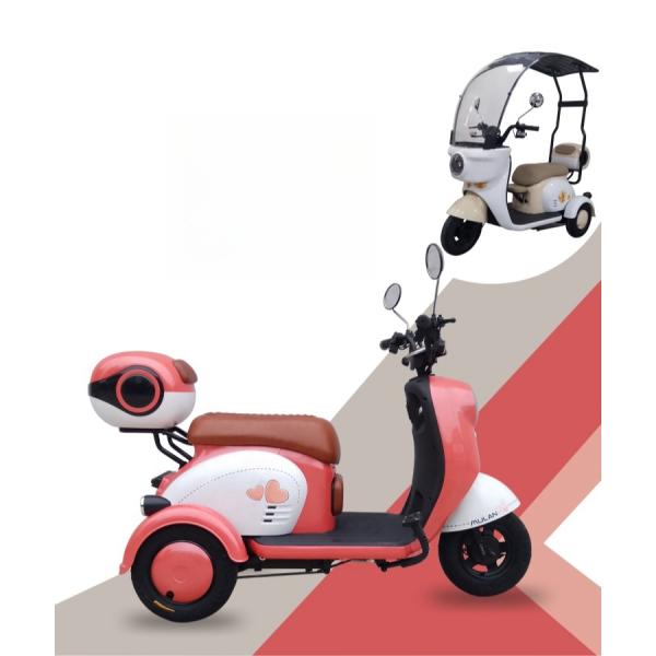 New Electric Bicycle Three Wheel Electric Tricycle for elderly and parents Four Seats Electric Tricycle Safe and Durable