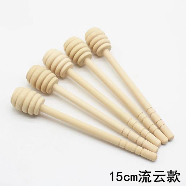 Hotel Restaurant Home Wooden Honey Dipper Drizzler Stirring Stick Spoon Rod Muddler Dispense