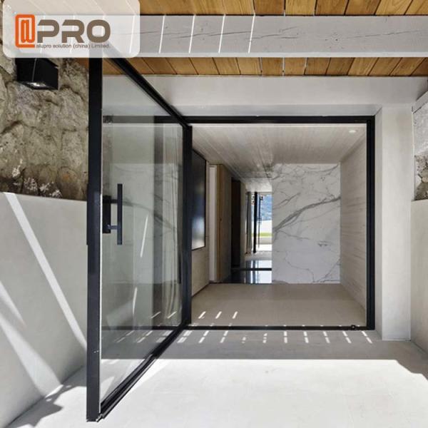 Porta da rua moderna isolada térmica do pivô da porta do pivô do quadro de alum