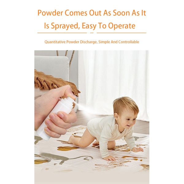 5g 7.5g 10g Plastic PP Powder Spray Bottle with Customized Colors and Silkscreen Printing