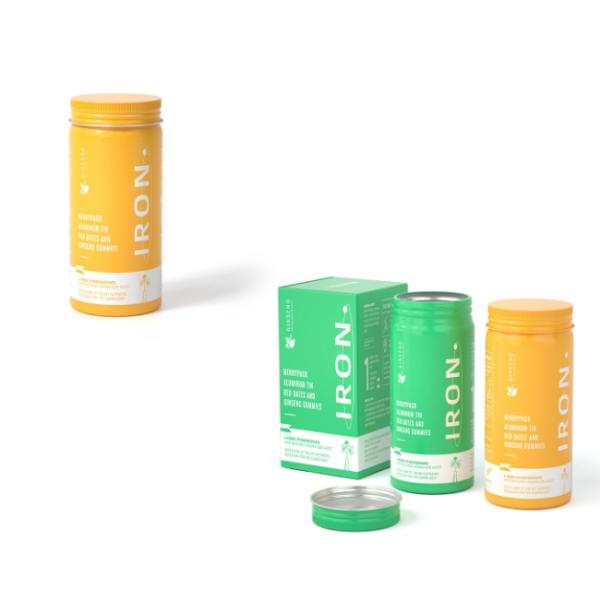 90*40mm Cylindrical Aluminum Tea Packaging Can Normal Inside Coating