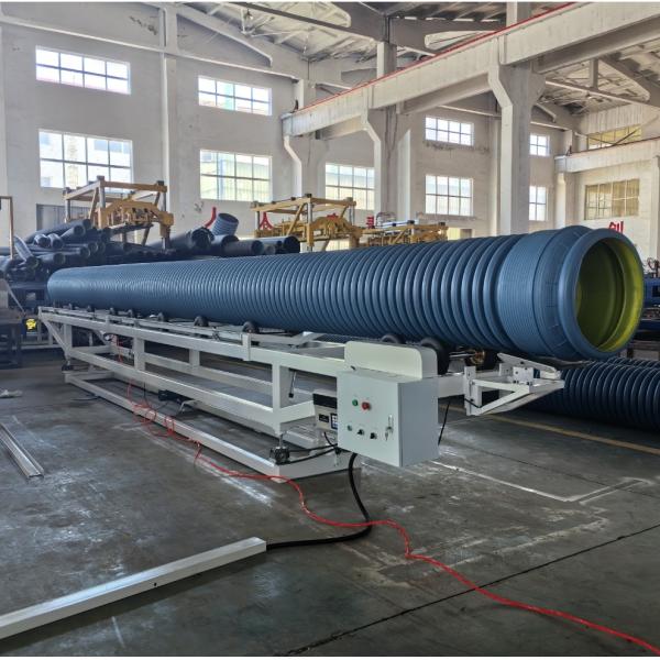 Large Diameter Polyethylene Corrugated Pipe Extrusion Line For 1600mm Max Diameter