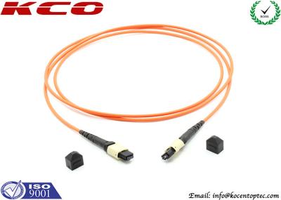 MPO ao cabo de remendo multimodo ISO9001 da fibra ótica OM2 do chicote de fios de cabo da fuga do LC