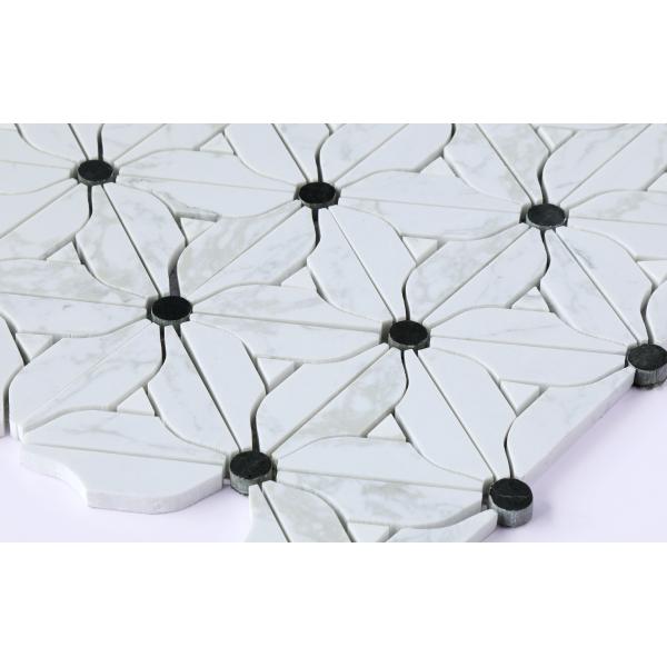 Flower Elegant 315x345mm Natural Stone Mosaic For Dining Room And Renovation