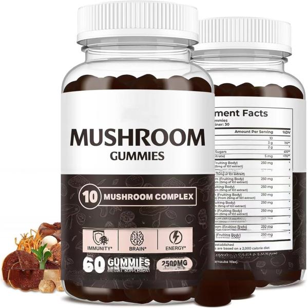 Health Food Best Mushroom Supplements Support Immune System Mushroom Extract Gummies