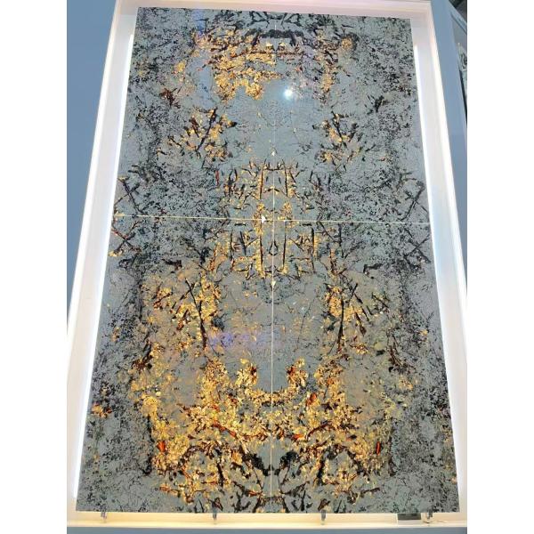 Natural Brazil Blue Marble Granite Kitchen Marble Slab Translucent Stone For Indoor