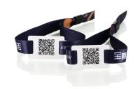 Custom NFC Fabric RFID Wristband Waterproof Bracelet For Social Distancing