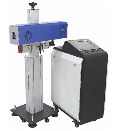 Non Metal Engraving UV Marking System 30W 50W 100W Co2 Flying Online Conveyor Belt Laser Marking Machine