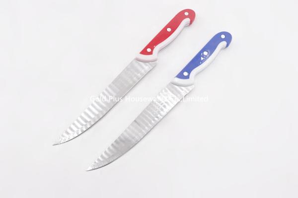 Amazon hot selling custom steak knives high hardness stainless steel knife with plastic handle