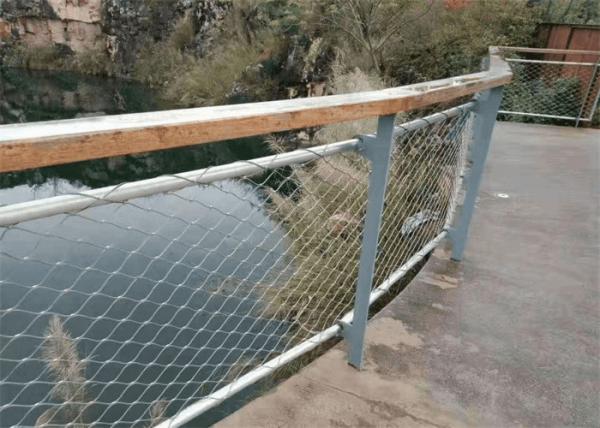 High Strength Mesh Banister Guard 2.0mm Stainless Steel Wire Rope Mesh Net