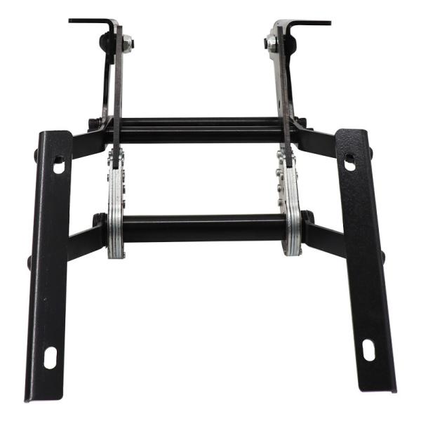 manual Adjustable leg rest support in a car seat