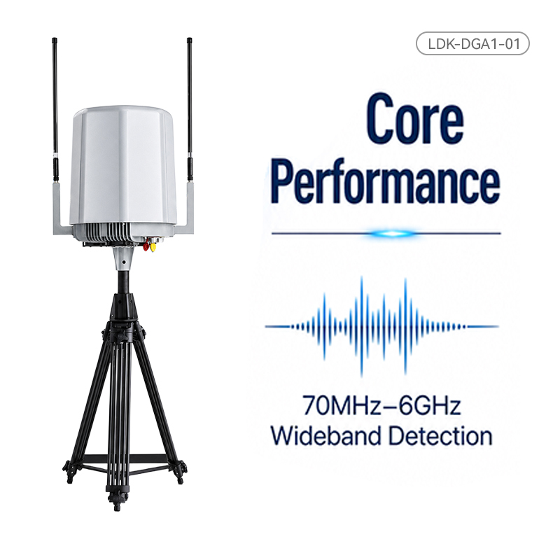 LDK-DGA1-01 Fixed Drone Detection 10KM 70MHz-6GHz Outdoor Low Altitude UAV Monitoring and Direction Finding Device