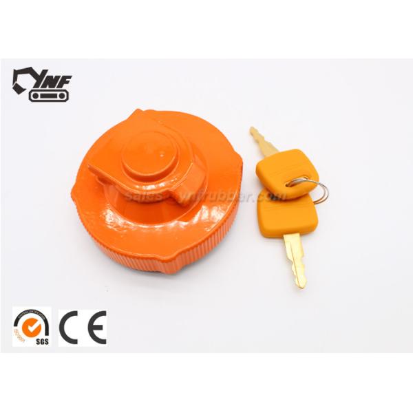 YNF02219 Casting Iron Excavator Engine Parts Diesel Fuel Tank Cover Orange Color