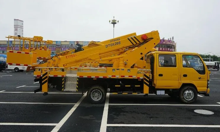 Isuzu 18-20m Aerial Platform Truck Mounted Telescopic Boom Man Lift Truck
