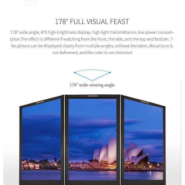 Quiosque impermeável do tela táctil da indicação digital do vertical HD do anúncio exterior