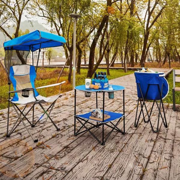 Outdoor Garden Camping Portable Backpack Fishing Chair with Office Building Style