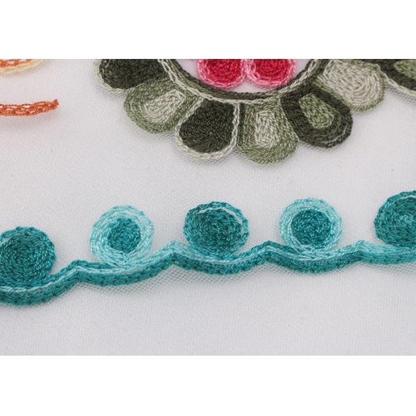 Вышитая ткань платья шнурка, связыванная ткань флористический Тюль шнурка для Дрессмакинг