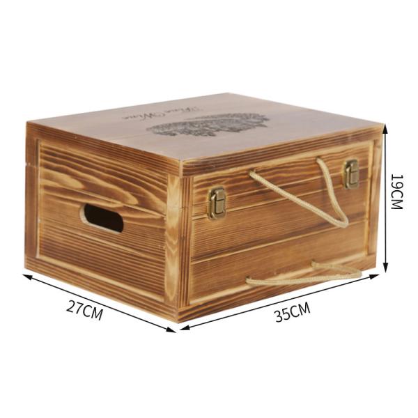 2-6 Bottles Solid Wood Wine Box for Gift Custom Order Accepted Immediately